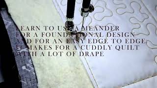 Longarm Quilting 101- Meander vs Stippling