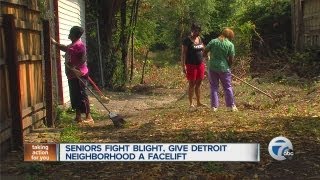 Seniors fight blight give Detroit neighborhood a facelift