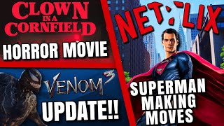 Henry Cavill Quits Netflix For Superman, Venom 3 Update, New Clown Horror Movie & MORE!!