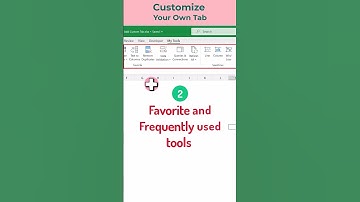 Customize your own Tab in Excel #excelganttchart #chart #excel
