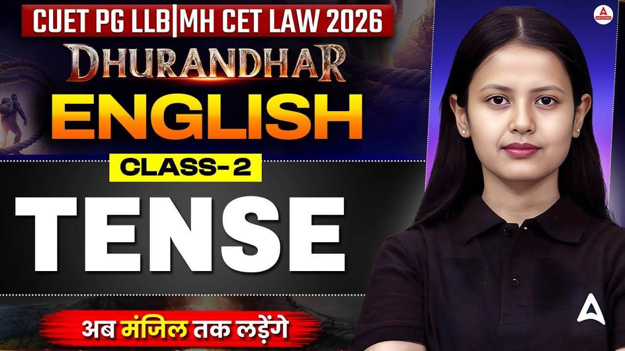 CUET PG LLB And MH CET LAW 2026 | English Tenses Class 2 For Law ...