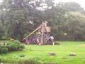 World Record Setting Trebuchet at Warwick Castle hurls flaming projectile!