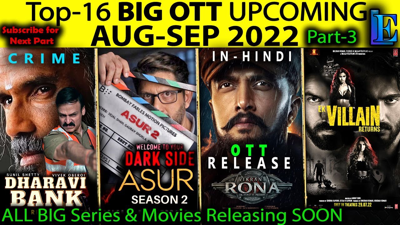 Top-16 Upcoming BIG OTT Hindi Movies & Web Series 2022 Update #Netflix#Amazon#SonyLiv#Disney+Hotstar