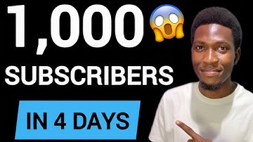 How I Got 1,000 Subscribers in Just 4 Days (Step-by-Step YouTube Growth Strategy)