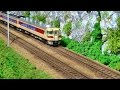 Nゲージ 鉄道模型の音〈1〉 KATO 「キハ181系」 通過シーン ジオラマ  レイアウト
