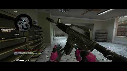 M4A1-S Basilisk Weapon Condition 0-100% (Battle-Scarred to Factory New) Skin Showcase