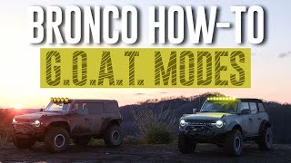 HowTo Bronco: G.O.A.T. Modes