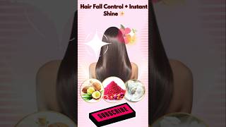 Hibiscus Hair Mask 🌺 1 Week Me Shine + Hair Fall Control!#shorts