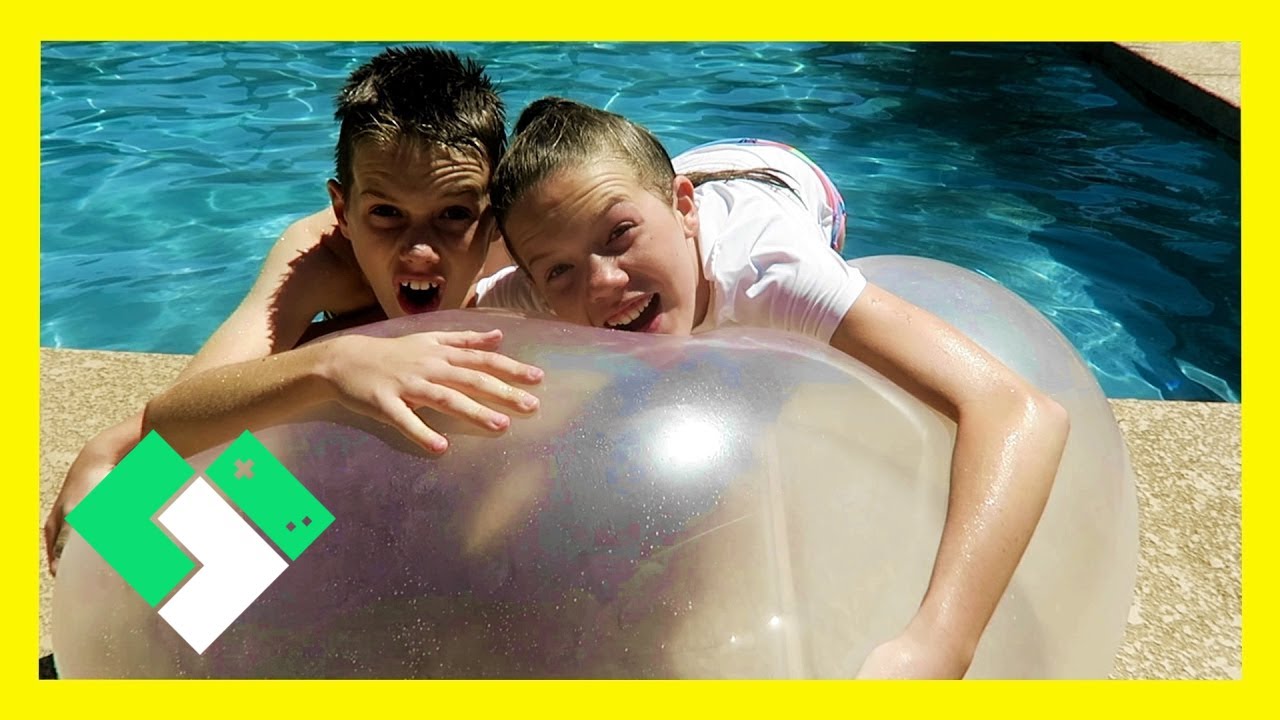 SUPER WUBBLE BUBBLE BALL IN THE POOL! (Day 1856) | Clintus.tv