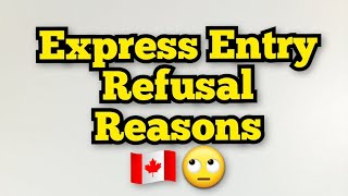 Express Entry Refusal Reasons 🙄🇨🇦😮 #canadaimmigration #expressentry