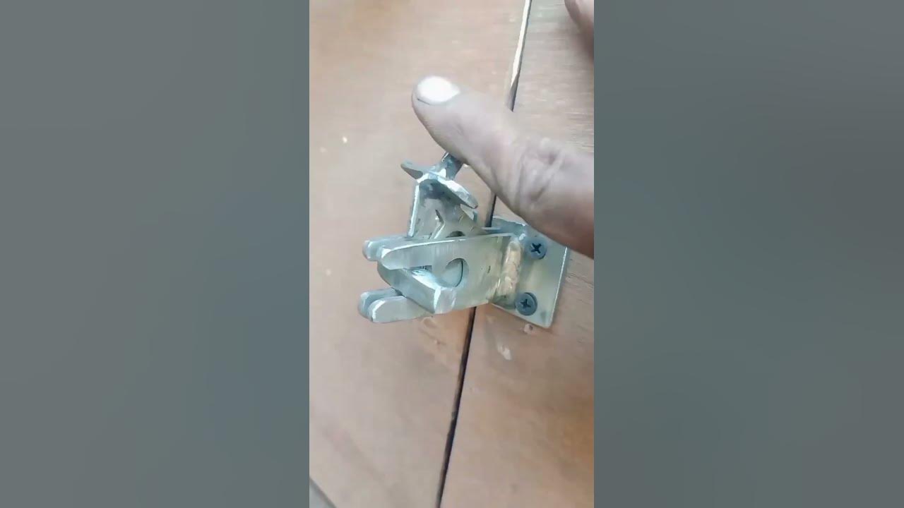 Sliding door lock DIY Homemade Door lock YouTube