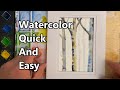 How To Paint A Watercolor Landscape, Watercolor Painting For Beginners, Watercolor Quick And Easy