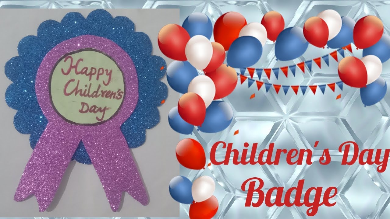 AJAAS CRAFT|Children's day badge|Perfect Children's day gift idea|Badge making idea