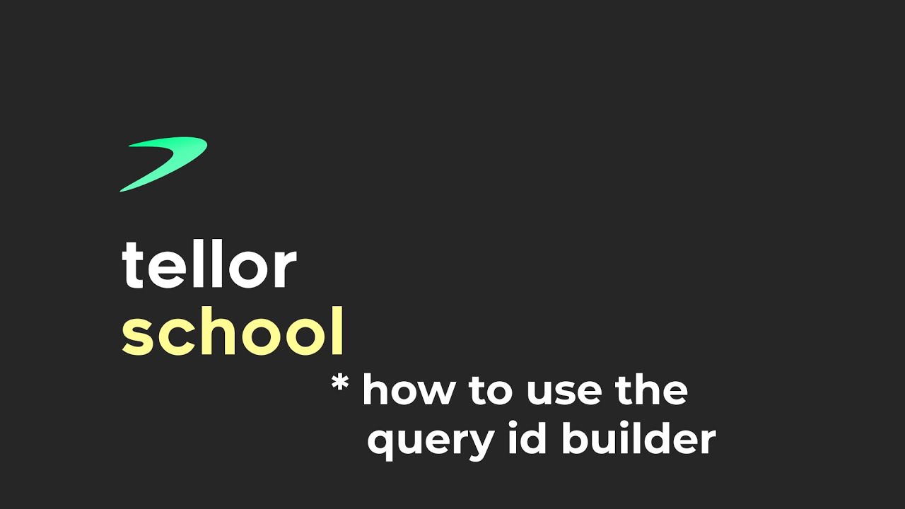 Tellor School - Tellor Query ID Builder