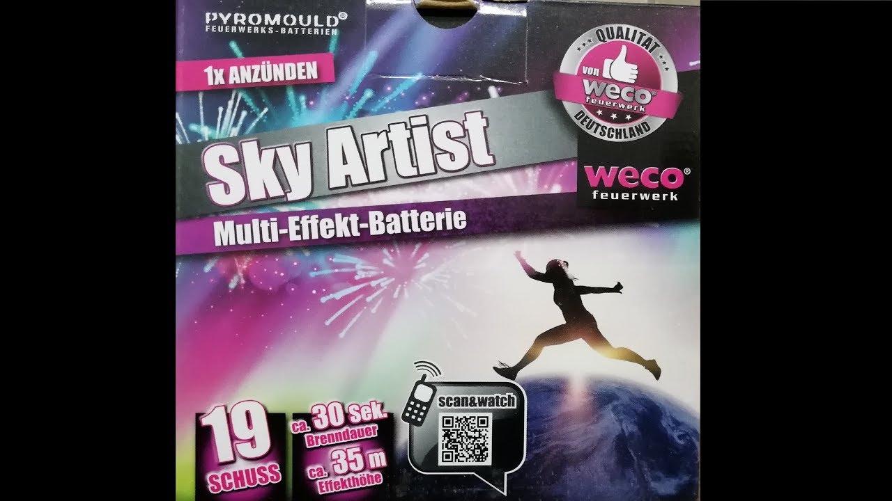 WECO "Sky Artist" Multi-Effekt-Batterie - LIDL 5,99€ (NEUHEIT 2018)