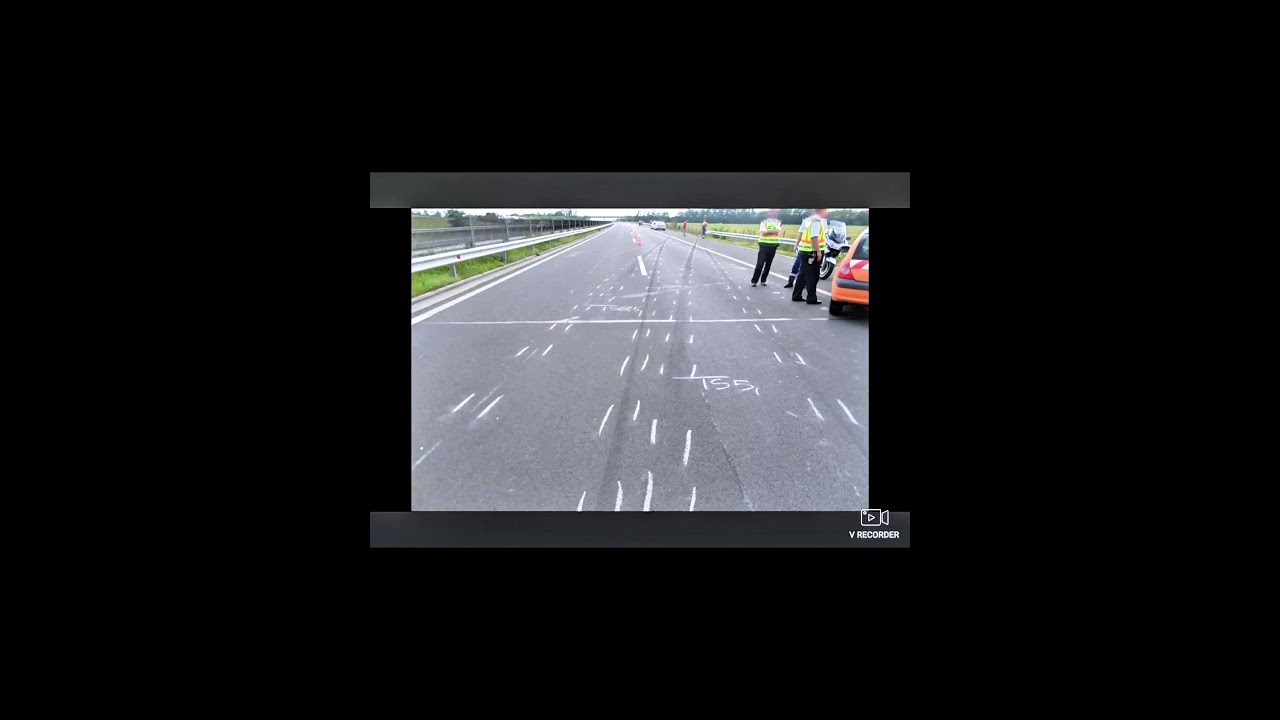 Lamborghini huracan crash on autobahn 