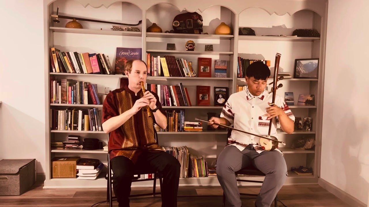 ខ្មែរតម្បាញ - Cambodian Traditional Flute and two-stringed Cambodian bowed bass instrument.