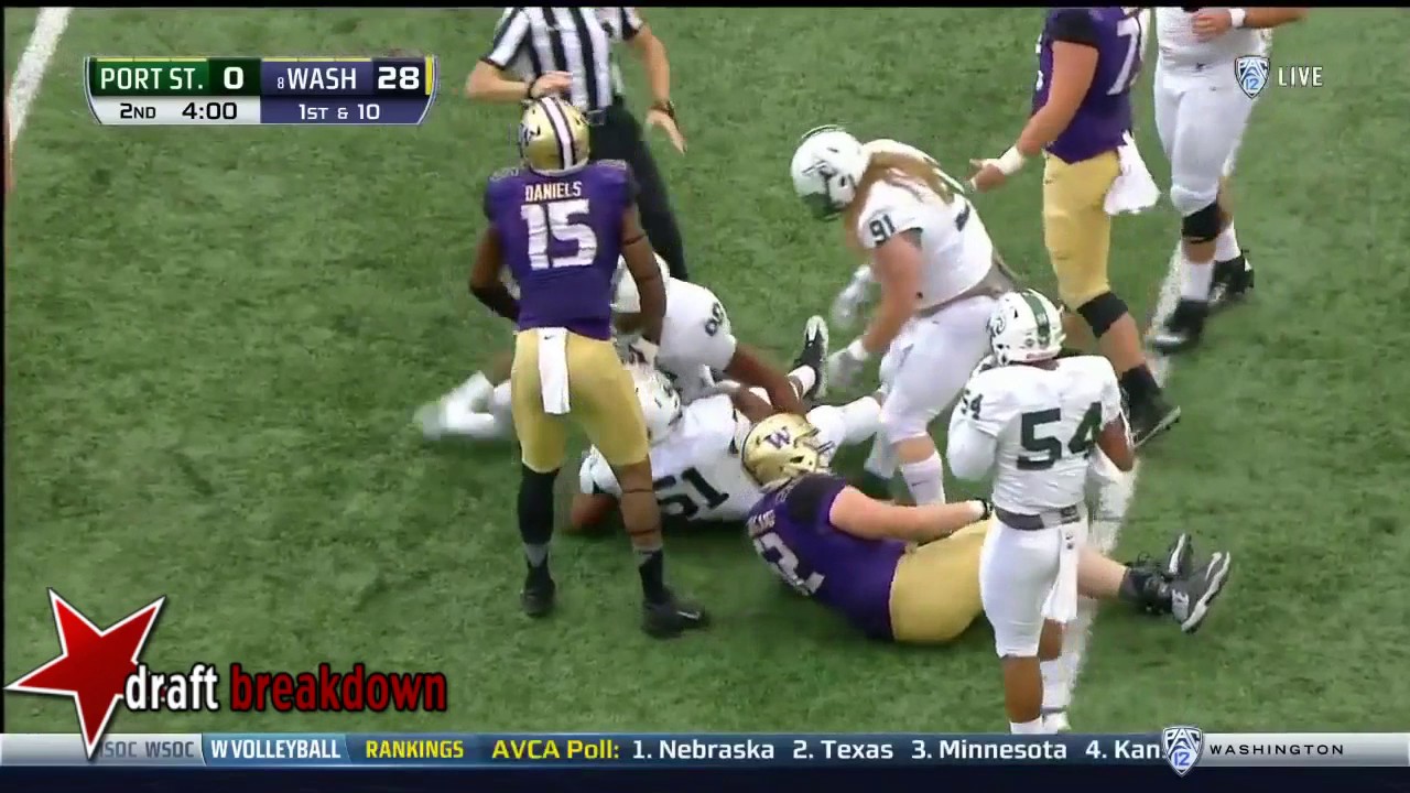 Washington OL vs Portland State 2016 - YouTube