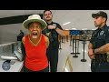 Airport Chaos: Entitled New Yorker Faces Instant Karma | Karens Getting Arrested By Police