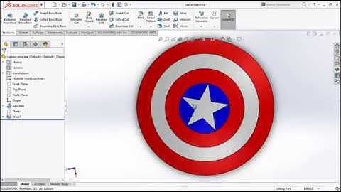 Captain America Shield - Solidworks Tutorial
