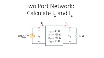 Impedance Parameter Z for Two Port Network_Example 2