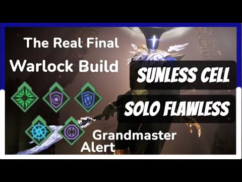 Best Overall Warlock Build + Solo Flawless GM Alert Sunless Cell : Destiny 2 Monument of Triumph PvE
