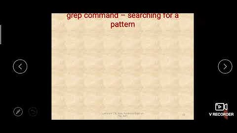 grep command and it