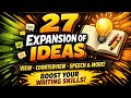 27 Expansion of Ideas + All Past Paper Essays | SSC Board English | Full Writing Skills Pack
