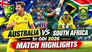 Match Highlights | South Africa vs Australia - 1st ODI #cricket 