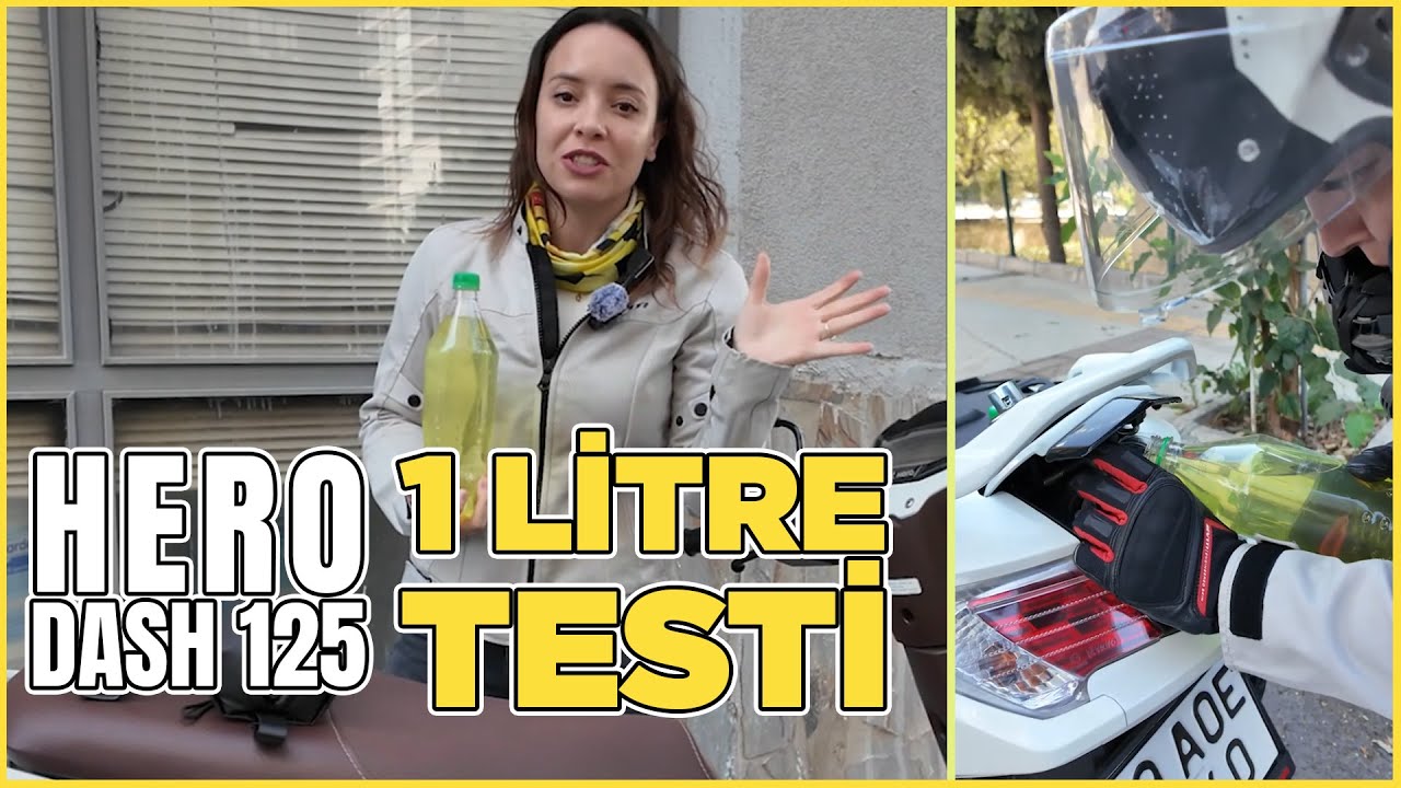 1 Litre Benzin ile İzmir Turu | HERO DASH 125