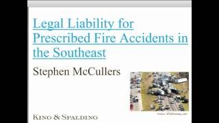 SFE Webinar: Legal Liability for Prescribed Fire in the Southeast