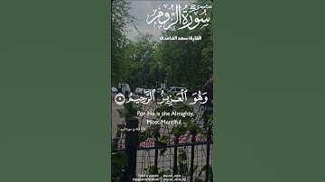 تلاوة للشيخ سعد الغامدي ماتيسر من سورة الروم