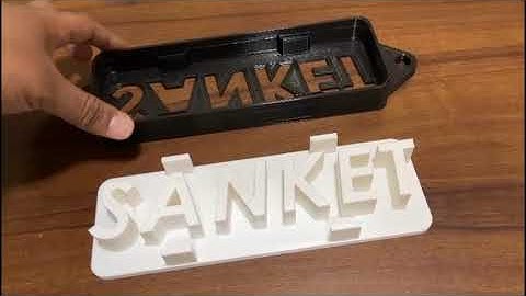 3d printed nameplate by Vektor3D system LLP