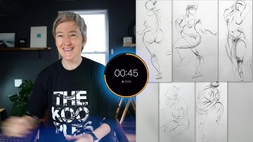 5 Drawings in 5 Minutes (timed!)