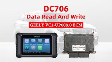 GEELY VC1 UP008.0 ECM Data Read and Write Using OBDSTAR DC706 by Bench