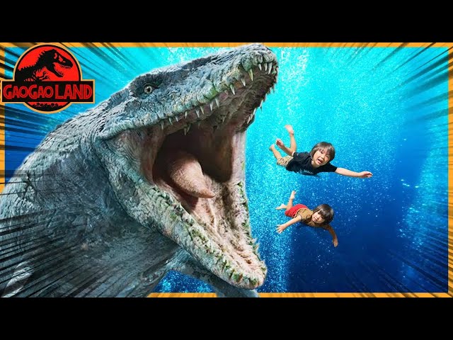 逃げて！巨大な恐竜が現れた！【子供向け恐竜寸劇】 - YouTube