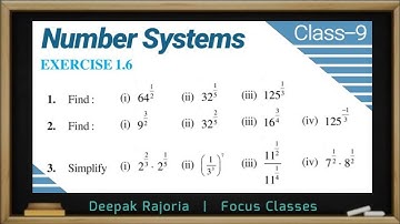 Maths Class 9 Ex 1.6 Q1, Q2, Q3 ( Number Systems) Ncert Book | Exponents and Powers Class 9