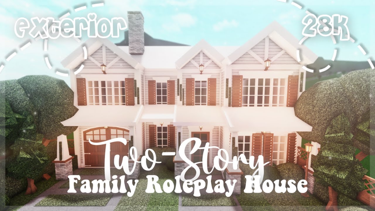 Roblox Bloxburg - Two-Story Family House Exterior Design - Minami Oroi 