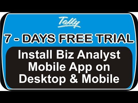 How to Install Biz Analyst Mobile App on Desktop and Mobile for 7 Days Free trial | nict