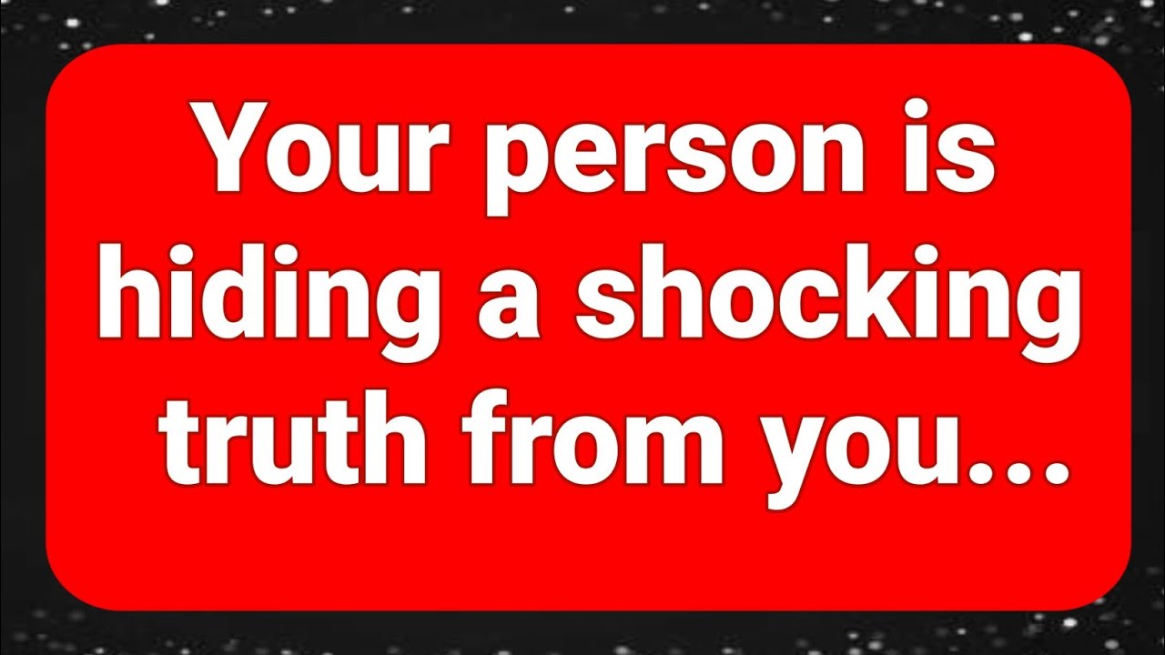 Your Person Is Hiding A Shocking Truth From You... YouTube