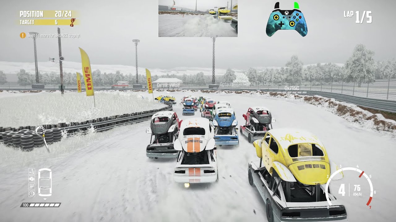 Wreckfest 25.01.27 Double Decker Rumble Race - Crash Canyon Main Circuit