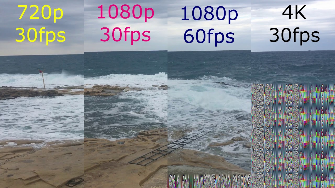 How big is a 720p file with 30fps?