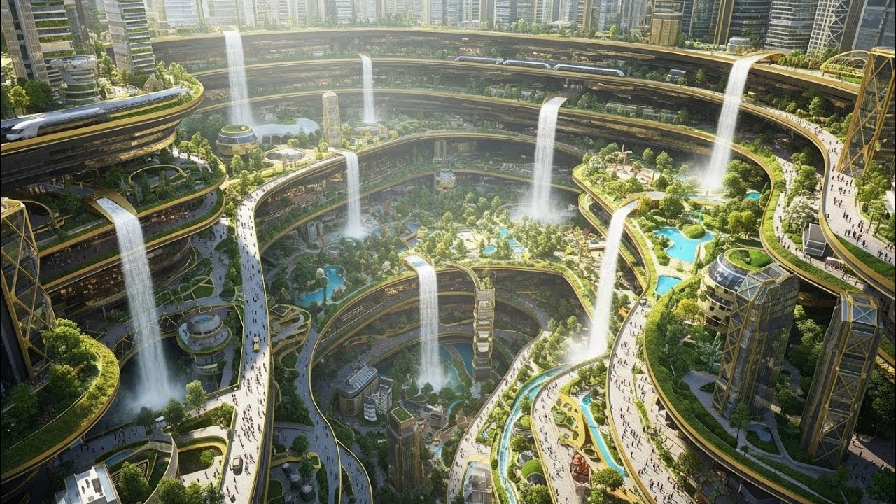 In 3100 year Ultimate Eco Sci-Fi City