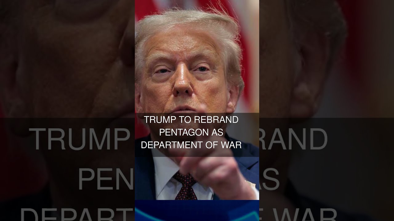 Trump To Rebrand Pentagon As Department Of War