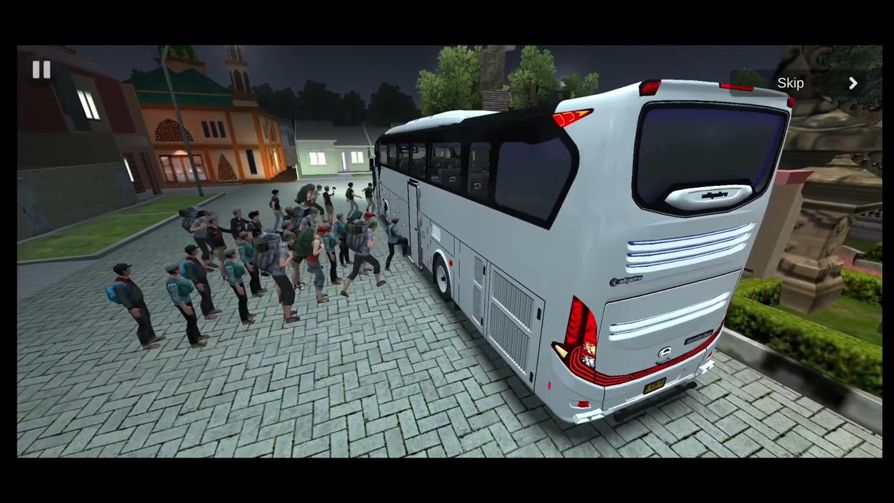 Bus simulador indonésia viagem turismo - Denpasar - indonésia.