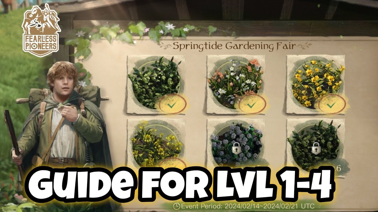 Guide for Springtide Gardening Fair LEVEL 1-4 [LOTRisetowar]