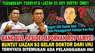 Bang Bill Offside Reports Roy Suryo Over Alleged Violations Regarding His Doctoral Degree from UNJ