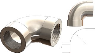 Celebrity Tutorial #045 SolidWorks: edged elbow fitting with rib - M16 Net Worth