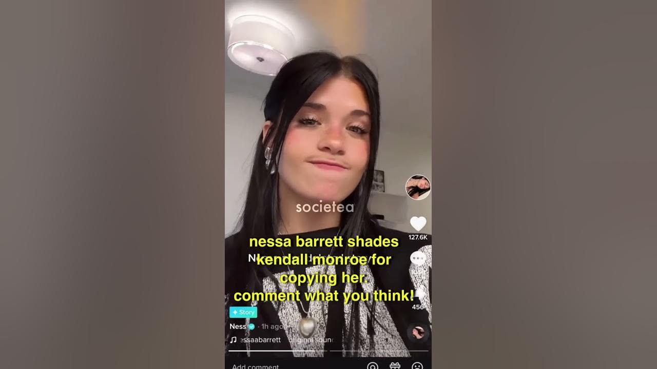 nessa barrett SHADES kendall monroe for copying her! nessabarrett 