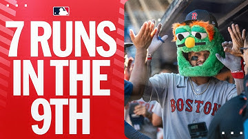 FULL INNING: Red Sox explode for 7 runs in the top of the 9th vs. the Yankees! 💥